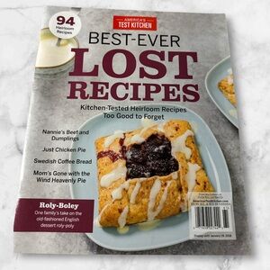 America Test Kitchen Best Ever Lost Recipes magazine with 94 recipes 2018